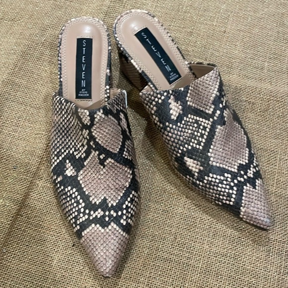 Steven snake print mules - Picture 1 of 5